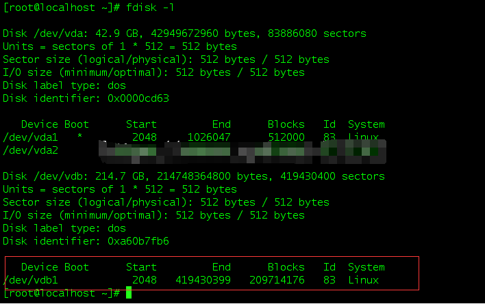 Linux服务器快云vps硬盘挂载教程及宝塔安装