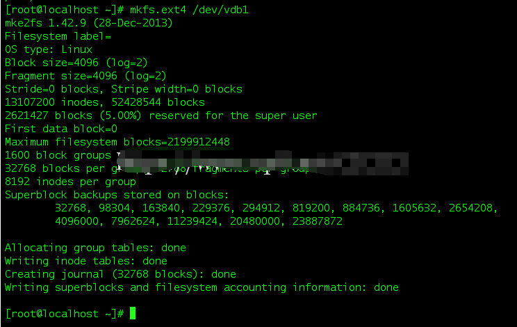 Linux服务器快云vps硬盘挂载教程及宝塔安装
