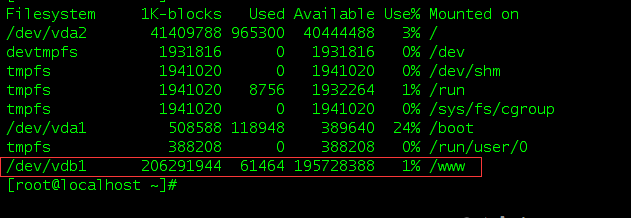 Linux服务器快云vps硬盘挂载教程及宝塔安装