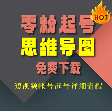 0-1短视频帐号起号详细流程思维导图